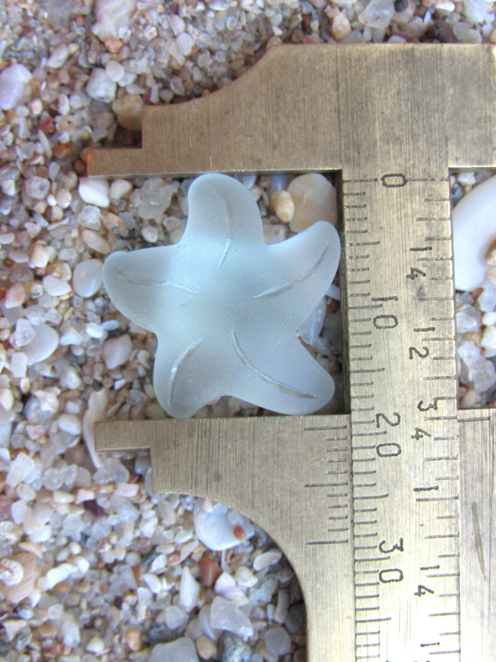 Cultured Sea Glass Starfish Pendants 20x7mm | Ocean Blues Set 5 Pairs