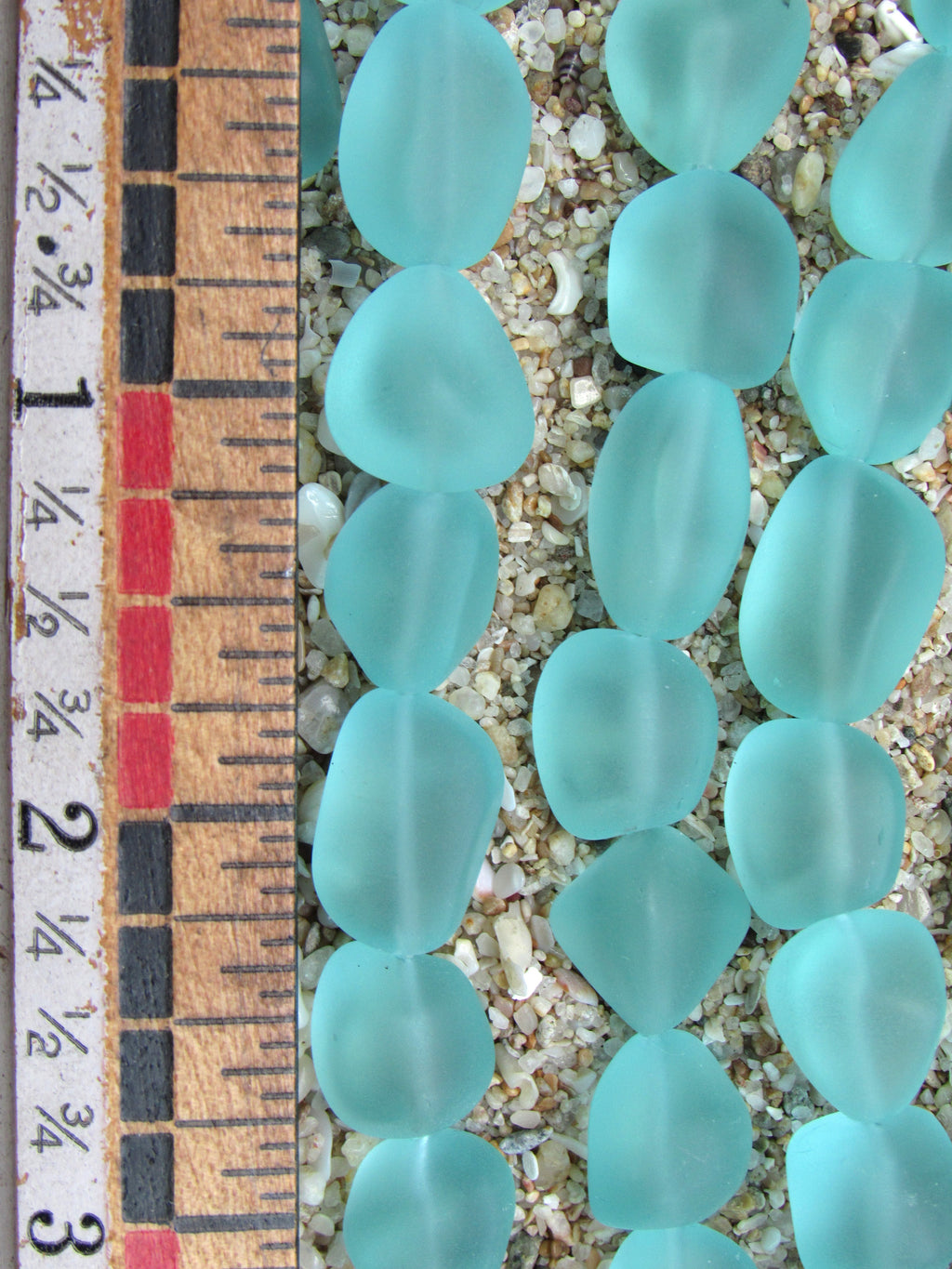 Cultured Sea Glass Nugget Beads - 15mm - Light Seafoam Green - Choose Strand or Hank