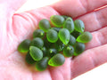 Royal Dark Blue Cultured Sea Glass Teardrop Pendants — Frosted, 14x10mm, Tip-Drilled (Copy)