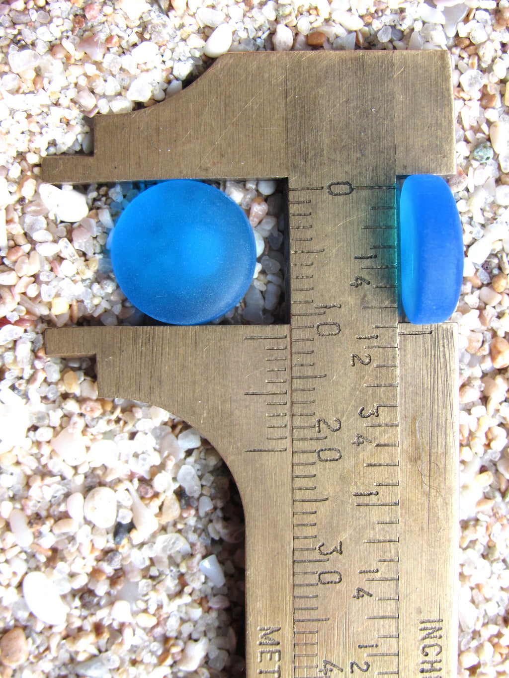 Pacific AQUA BLUE Cultured Sea Glass Cabochons, 12mm Round, Undrilled (Copy)