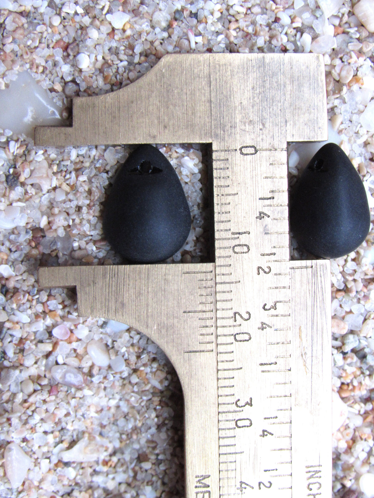 Cultured Sea Glass Teardrop Pendants — Opaque Black Cherry Red Clear, Frosted, 14x10mm, Tip-Drilled