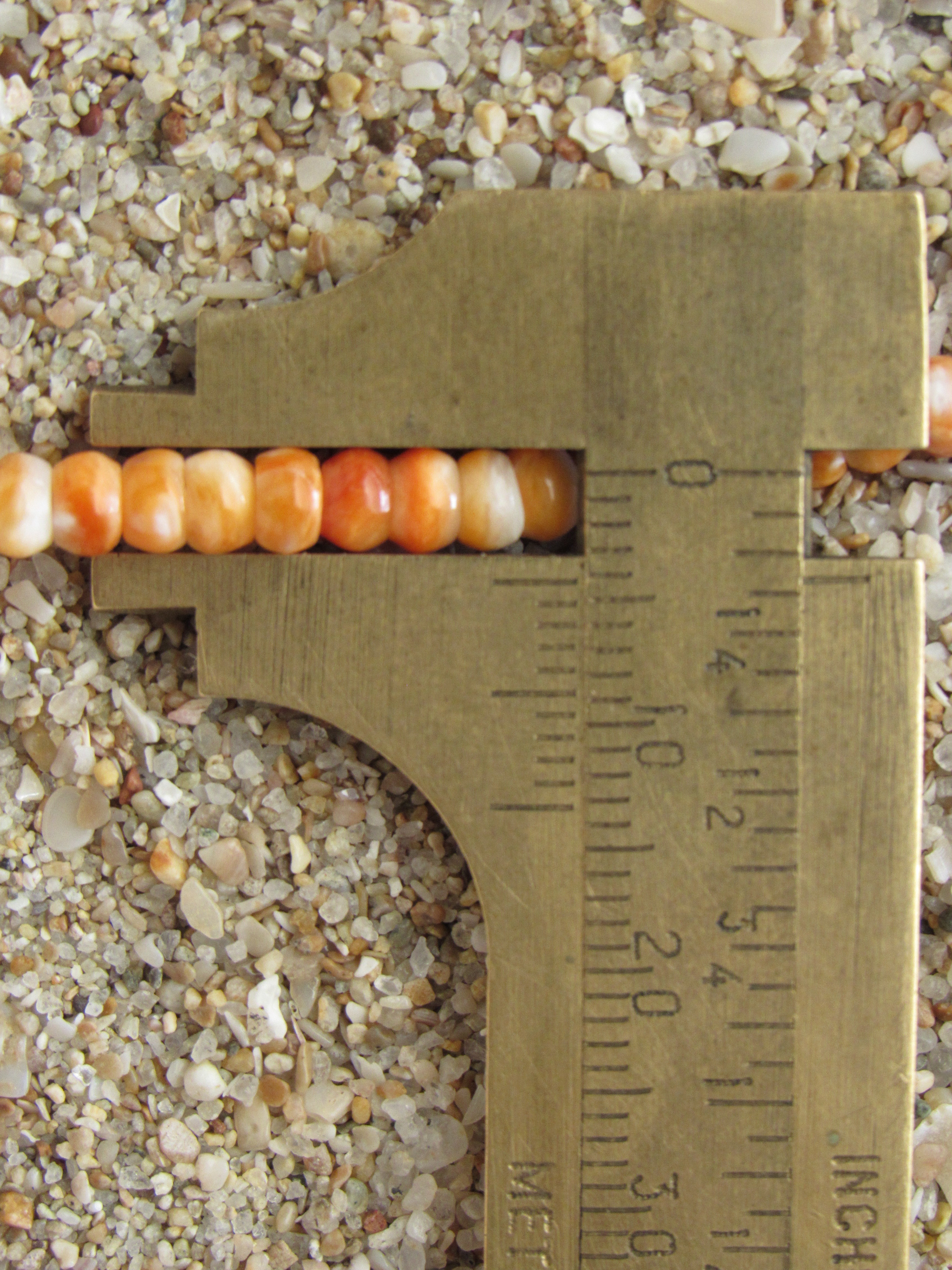 Orange Spiny Oyster Shell Beads 4mm Rondelles | Making Jewelry Supply