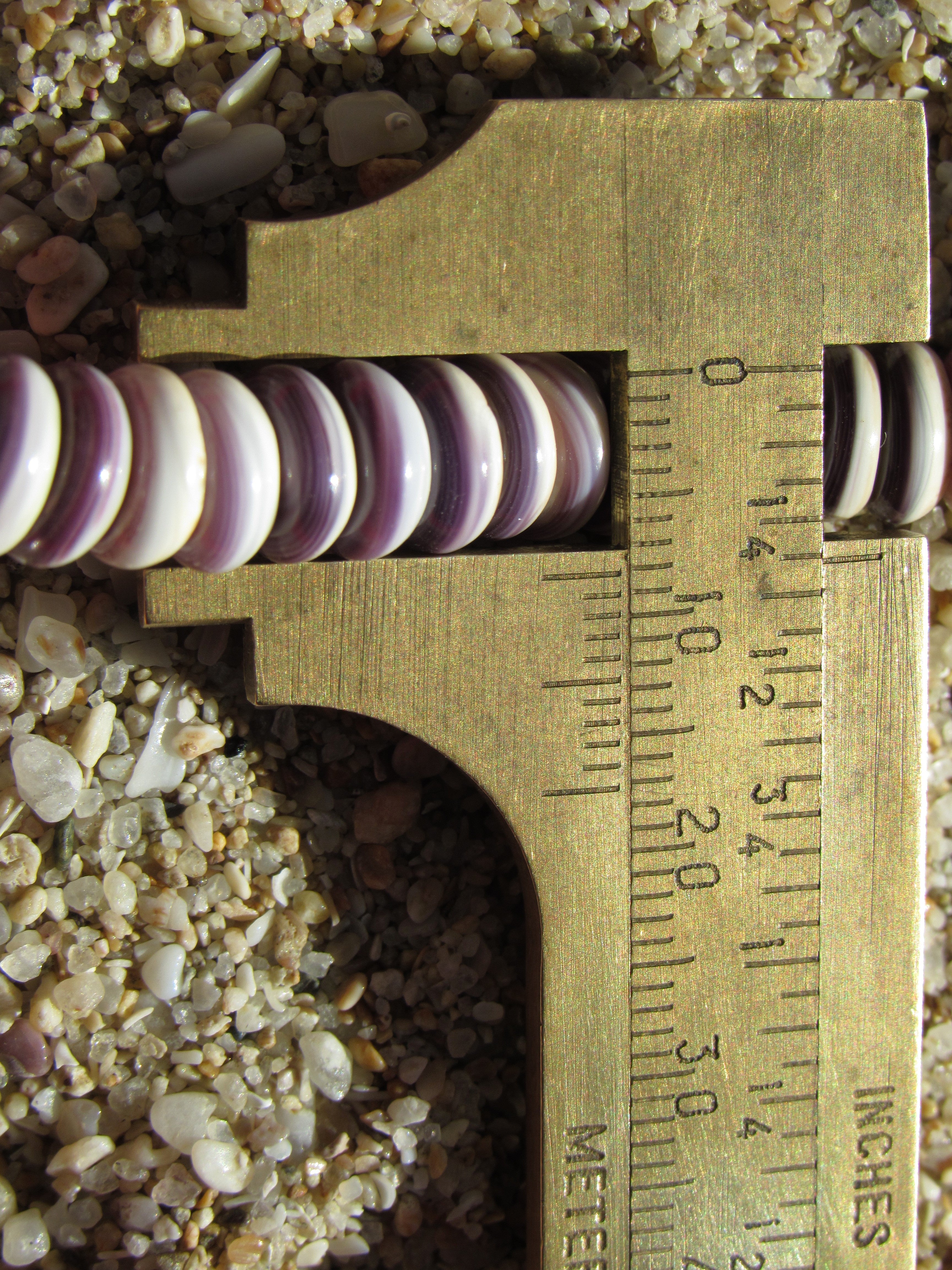Wampum Rondelle Beads 8mm - Traditional Jewelry Making Supply