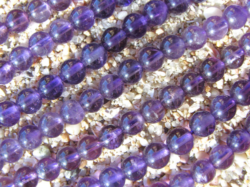 Amethyst Gemstone Beads 6mm Round