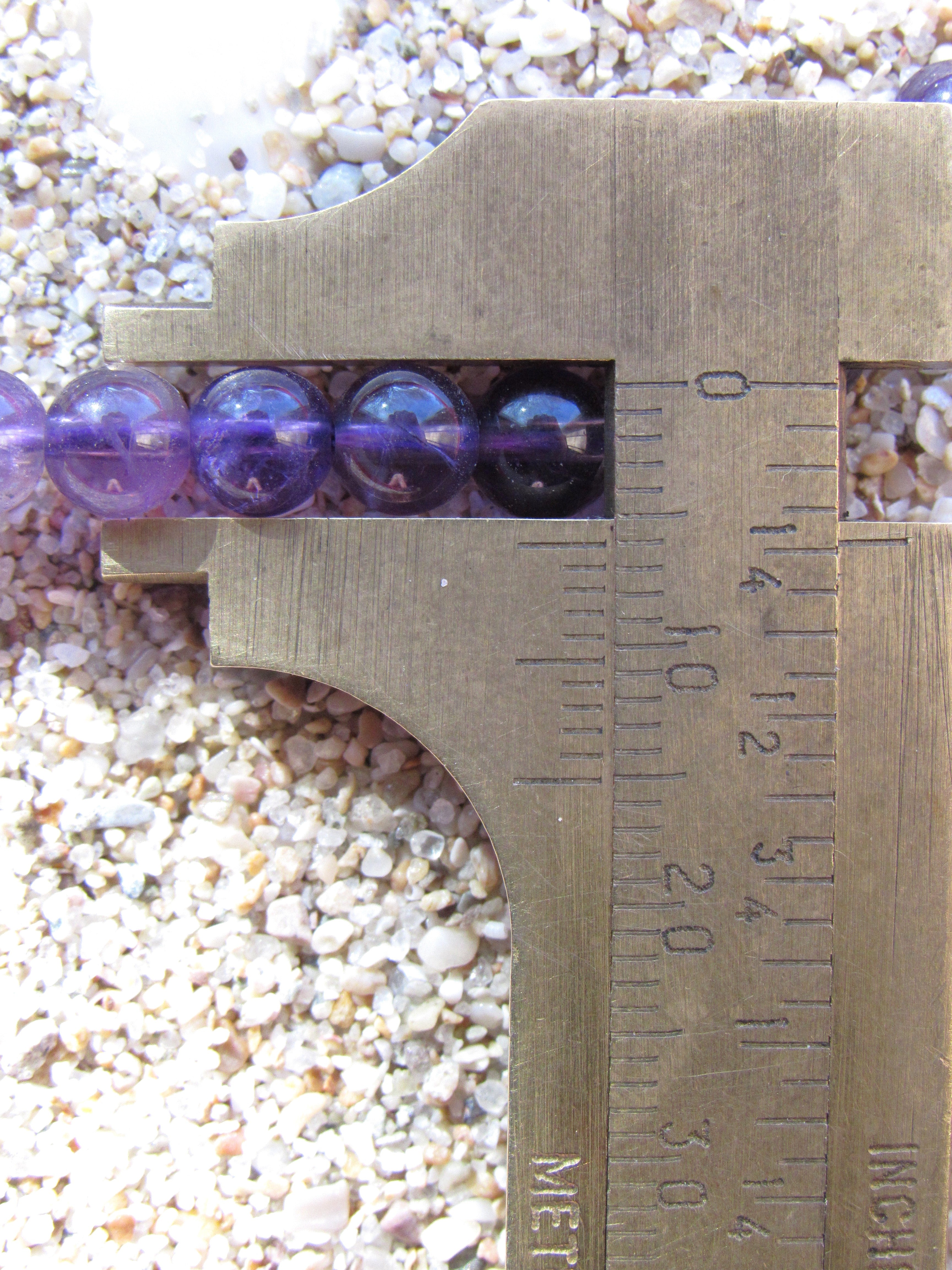 Amethyst Gemstone Beads 6mm Round