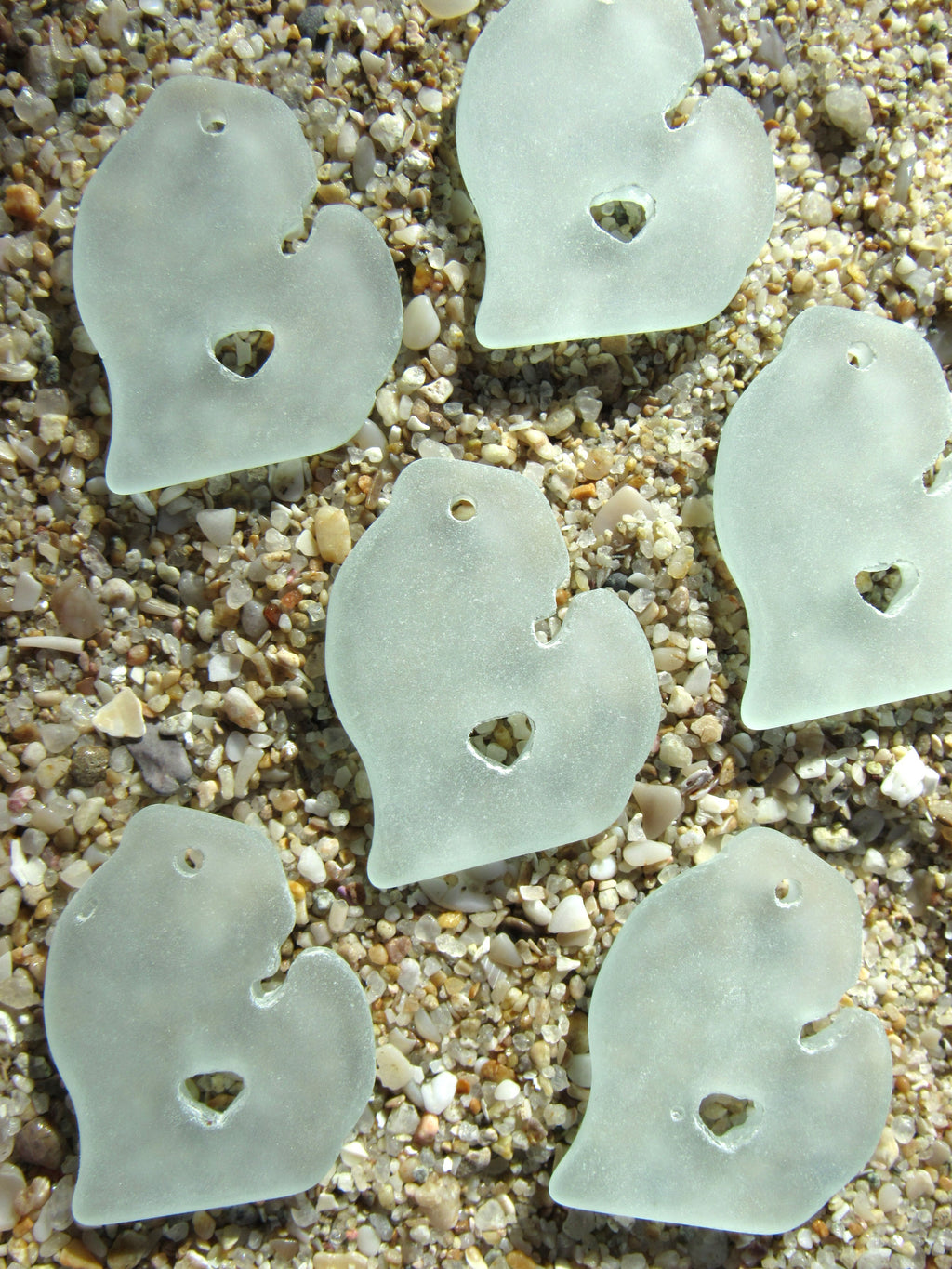 Michigan Sea Glass Pendant - Assorted Colors 28x24mm