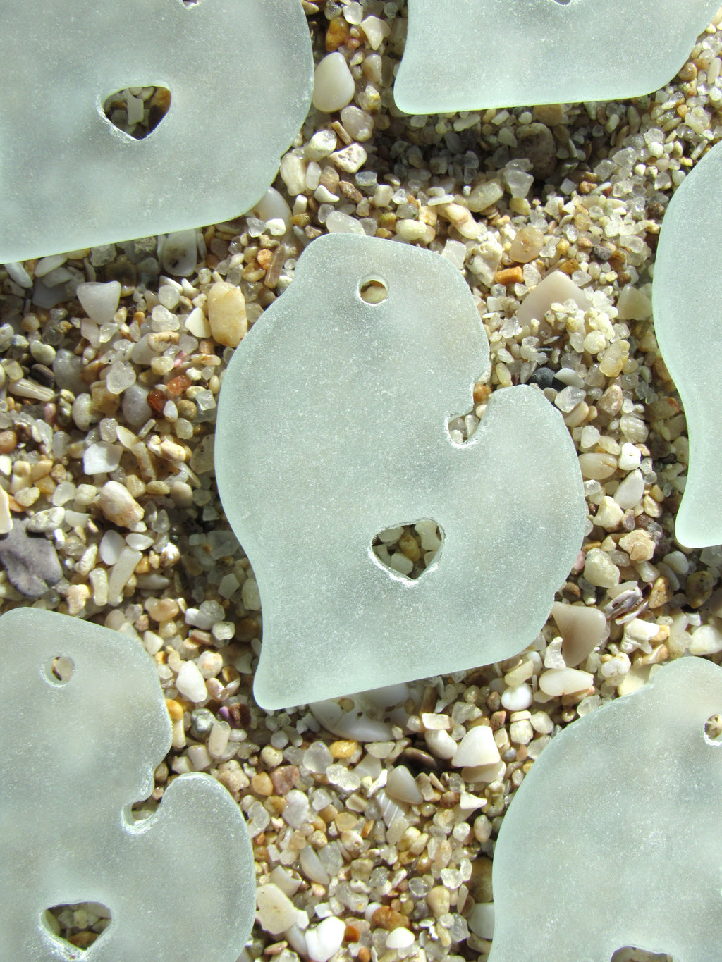Michigan Sea Glass Pendant - Assorted Colors 28x24mm