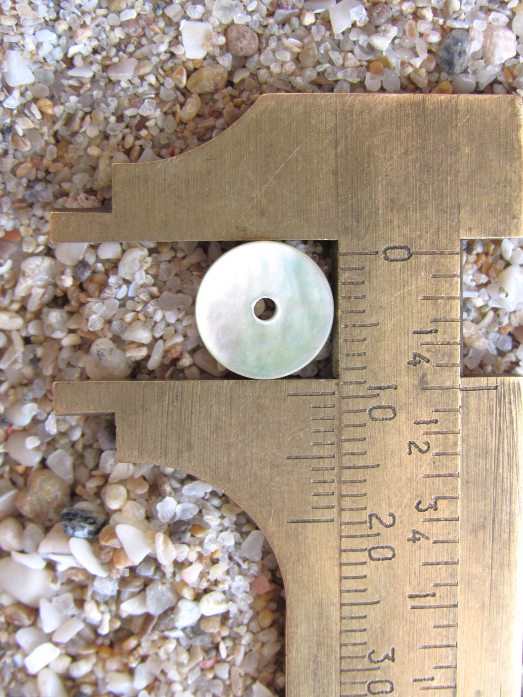 Akoya Oyster Shell Coin Beads - 10mm - Mother of Pearl Iridescent - Flat Round Disc