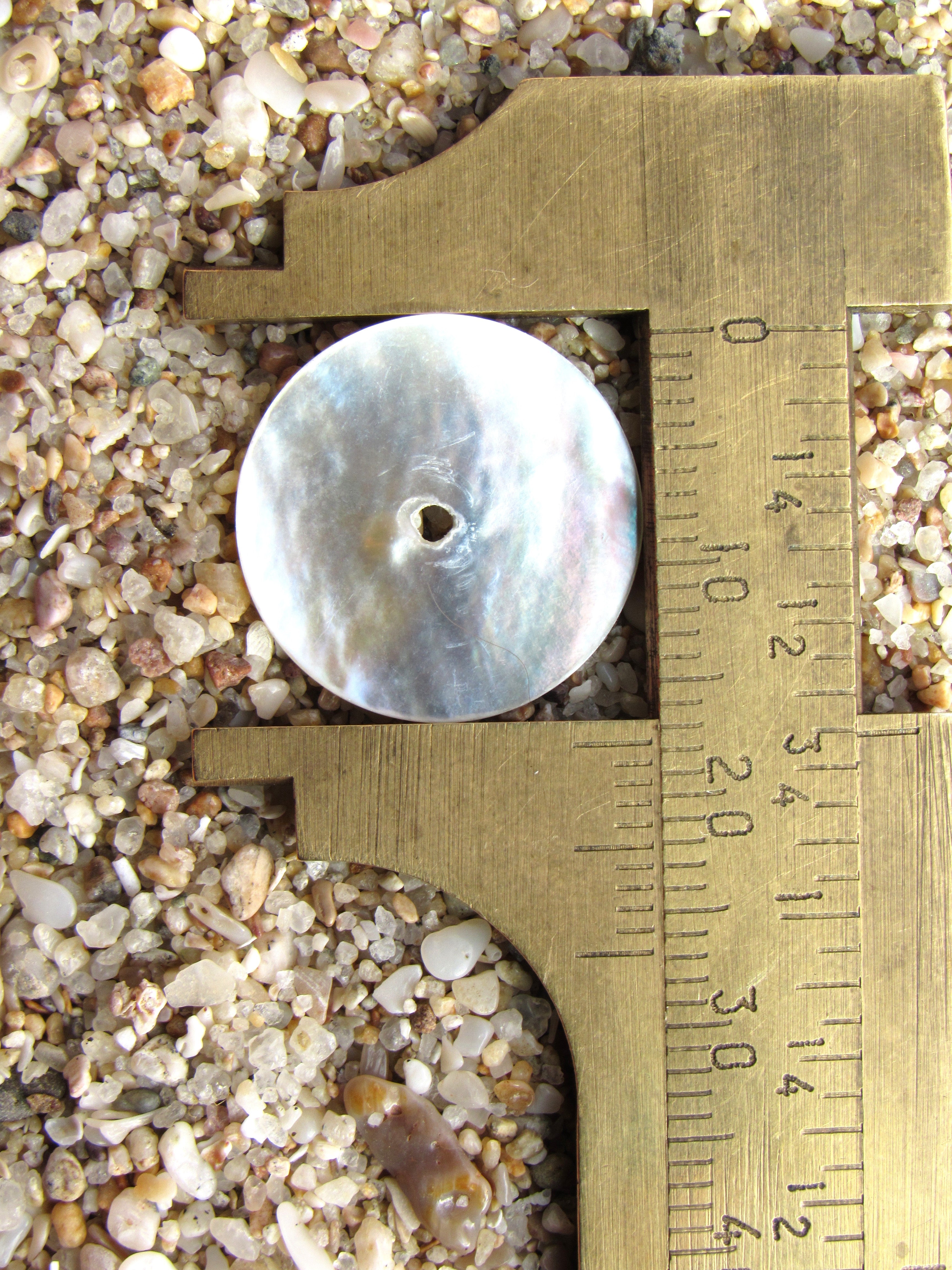 Akoya Oyster Shell Coin Beads - 17.5mm - Mother of Pearl Iridescent - Flat Round Disc Bead Supply